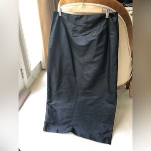 Raw Silk Deep Blue Talbots skirt